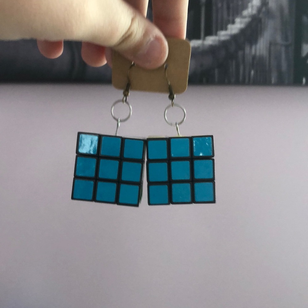 Rubix Cube Earrings
